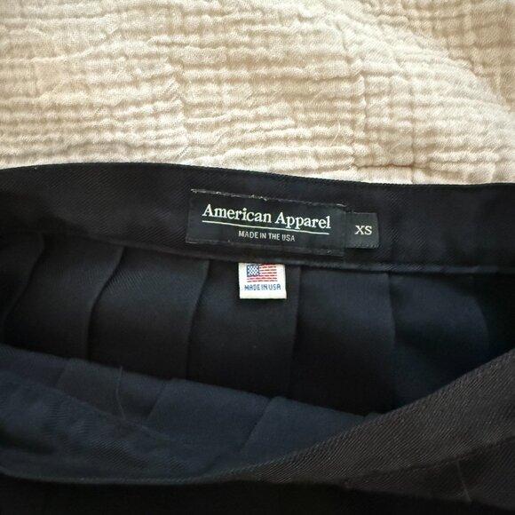 BUNDLE American Apparel TWO Pleated Mini Skirt Tennis Skirt 0/XS - Picture 7 of 7